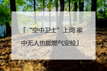 “空中卫士”上岗 家中无人也能燃气安检
