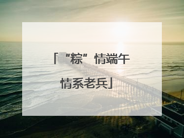 “粽”情端午 情系老兵