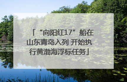 “向阳红17”船在山东青岛入列 开始执行黄渤海浮标任务