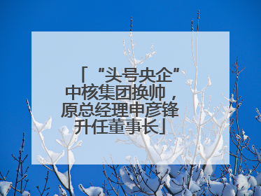 “头号央企”中核集团换帅，原总经理申彦锋升任董事长