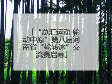 “总汇运动 轮动中原”第八届河南省“轮转冰”交流赛启幕