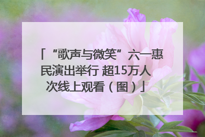 “歌声与微笑”六一惠民演出举行 超15万人次线上观看（图）