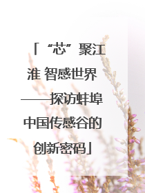 “芯”聚江淮 智感世界——探访蚌埠中国传感谷的创新密码