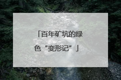 百年矿坑的绿色“变形记”