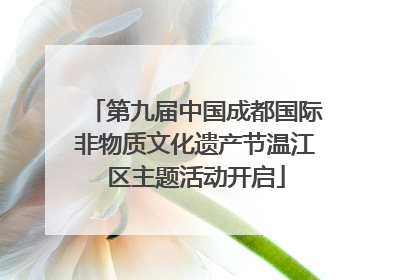 第九届中国成都国际非物质文化遗产节温江区主题活动开启