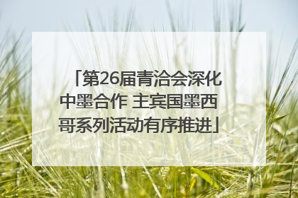 第26届青洽会深化中墨合作 主宾国墨西哥系列活动有序推进