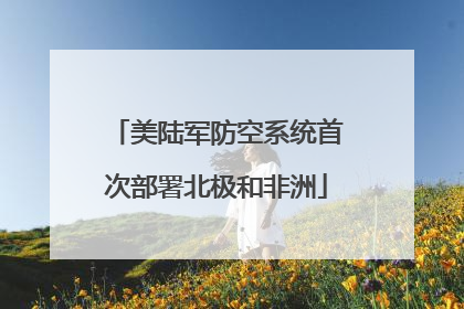 美陆军防空系统首次部署北极和非洲