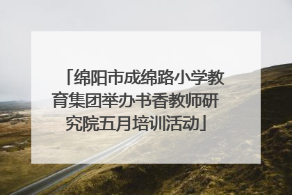 绵阳市成绵路小学教育集团举办书香教师研究院五月培训活动