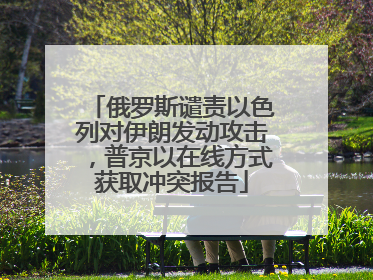 俄罗斯谴责以色列对伊朗发动攻击，普京以在线方式获取冲突报告