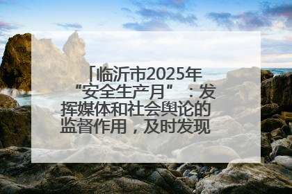 临沂市2025年“安全生产月”：发挥媒体和社会舆论的监督作用，及时发现并消除安全隐患