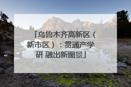 乌鲁木齐高新区（新市区）：贯通产学研 融出新图景