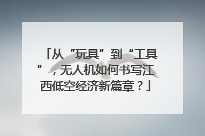 从“玩具”到“工具”，无人机如何书写江西低空经济新篇章？