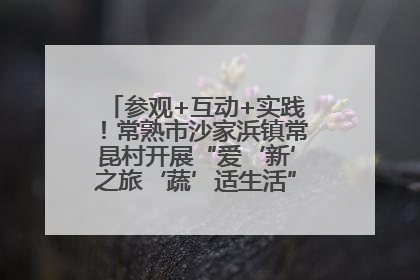 参观+互动+实践！常熟市沙家浜镇常昆村开展“爱‘新’之旅‘蔬’适生活”参观学习活动