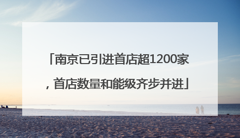 南京已引进首店超1200家，首店数量和能级齐步并进