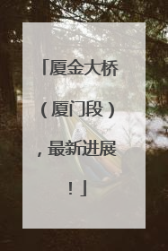 厦金大桥（厦门段），最新进展！