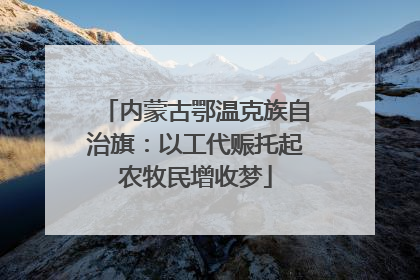 内蒙古鄂温克族自治旗：以工代赈托起农牧民增收梦