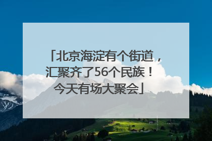 北京海淀有个街道，汇聚齐了56个民族！今天有场大聚会