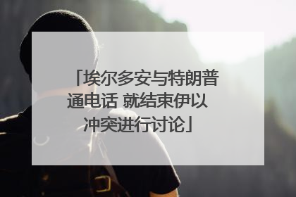 埃尔多安与特朗普通电话 就结束伊以冲突进行讨论