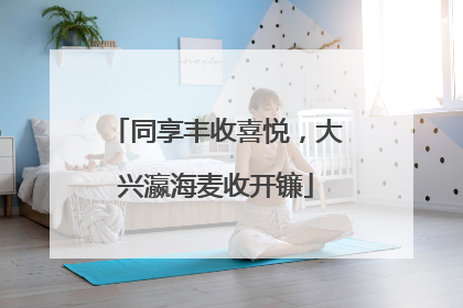 同享丰收喜悦，大兴瀛海麦收开镰