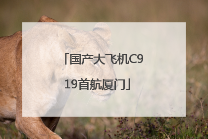 国产大飞机C919首航厦门