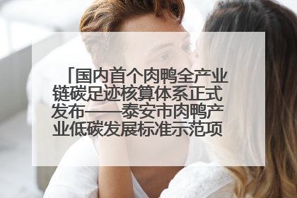 国内首个肉鸭全产业链碳足迹核算体系正式发布——泰安市肉鸭产业低碳发展标准示范项目顺利通过验收