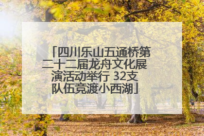 四川乐山五通桥第二十二届龙舟文化展演活动举行 32支队伍竞渡小西湖