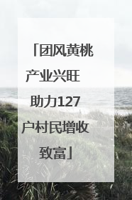 团风黄桃产业兴旺 助力127户村民增收致富