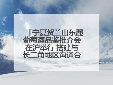 宁夏贺兰山东麓葡萄酒品鉴推介会在沪举行 搭建与长三角地区沟通合作的桥梁