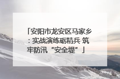 安阳市龙安区马家乡：实战演练砺精兵 筑牢防汛“安全堤”