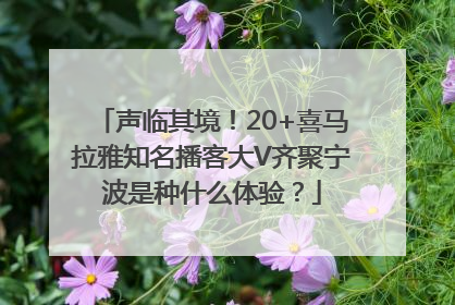 声临其境！20+喜马拉雅知名播客大V齐聚宁波是种什么体验？