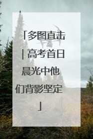 多图直击｜高考首日 晨光中他们背影坚定