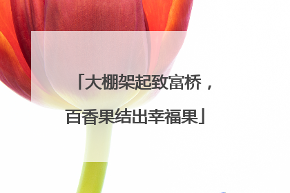 大棚架起致富桥，百香果结出幸福果