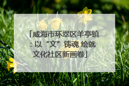 威海市环翠区羊亭镇：以“文”铸魂 绘就文化社区新画卷