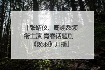 张婧仪、周翊然领衔主演 青春话题剧《焕羽》开播
