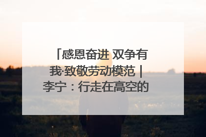 感恩奋进 双争有我·致敬劳动模范｜李宁：行走在高空的“电网卫士”