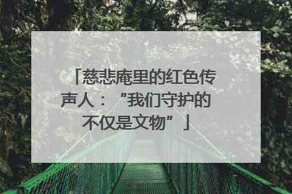 慈悲庵里的红色传声人：“我们守护的不仅是文物”