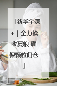 新华全媒+｜全力抢收夏粮 确保颗粒归仓
