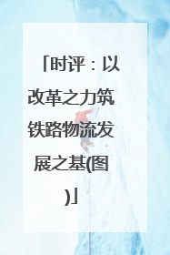 时评：以改革之力筑铁路物流发展之基(图)