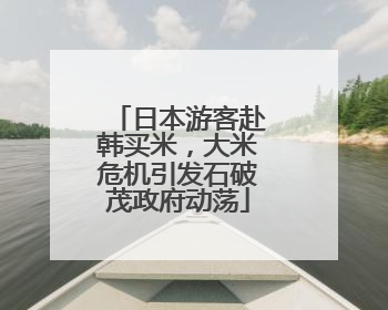 日本游客赴韩买米，大米危机引发石破茂政府动荡