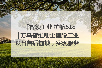 智领工业·护航618┃万马智维助企摆脱工业设备售后枷锁，实现服务与效能价值共振！