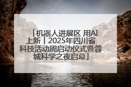 机器人进展区 用AI上新丨2025年四川省科技活动周启动仪式暨蓉城科学之夜启幕