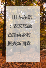 桂东东洛：农文旅融合绘就乡村振兴新画卷
