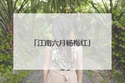江南六月杨梅红