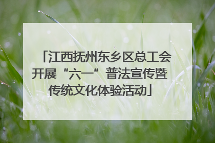 江西抚州东乡区总工会开展“六一”普法宣传暨传统文化体验活动