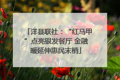 洋县联社：“红马甲”点亮银发餐厅 金融暖延伸惠民末梢
