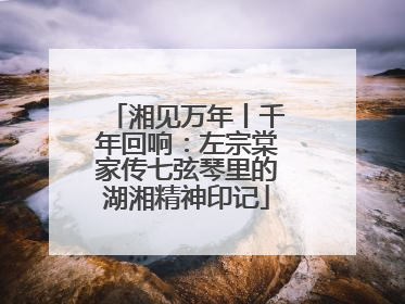 湘见万年丨千年回响：左宗棠家传七弦琴里的湖湘精神印记