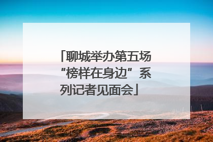 聊城举办第五场“榜样在身边”系列记者见面会