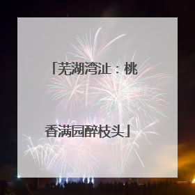 芜湖湾沚：桃香满园醉枝头