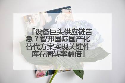 设备巨头供应链告急？智邦国际国产化替代方案实现关键件库存周转率翻倍