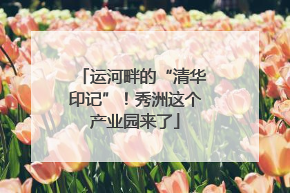 运河畔的“清华印记”！秀洲这个产业园来了